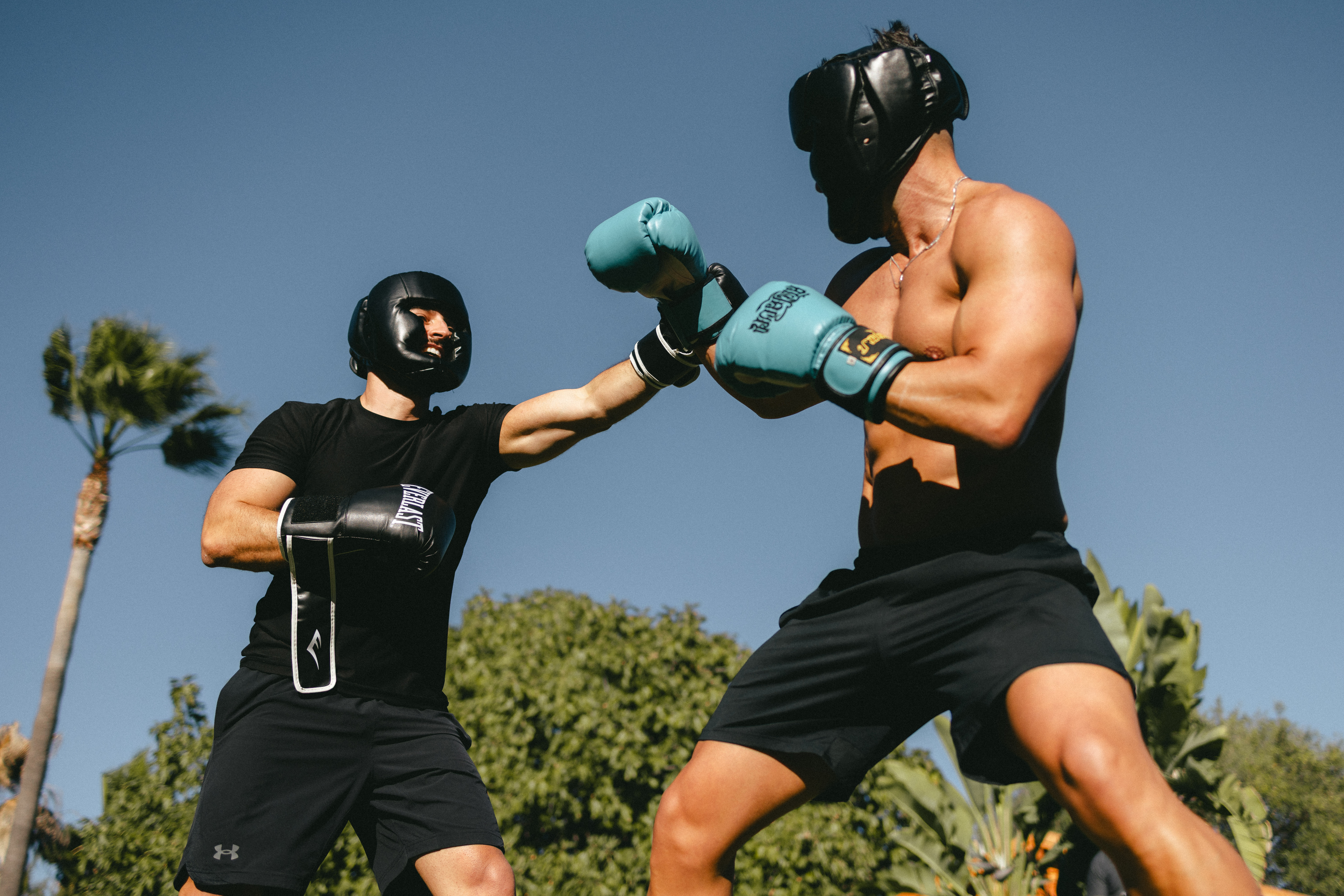 Friendly sparring at Higher Realms